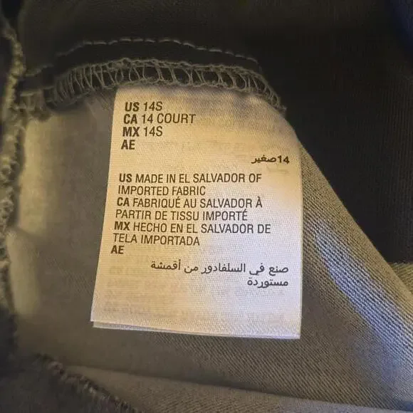 Alfani Women's Casual Chino Pants - Size 14S - Grey - Picture 5 of 8